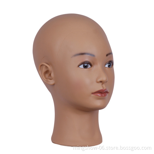 Fast delivery 54cm wig headstand display female mannequin head